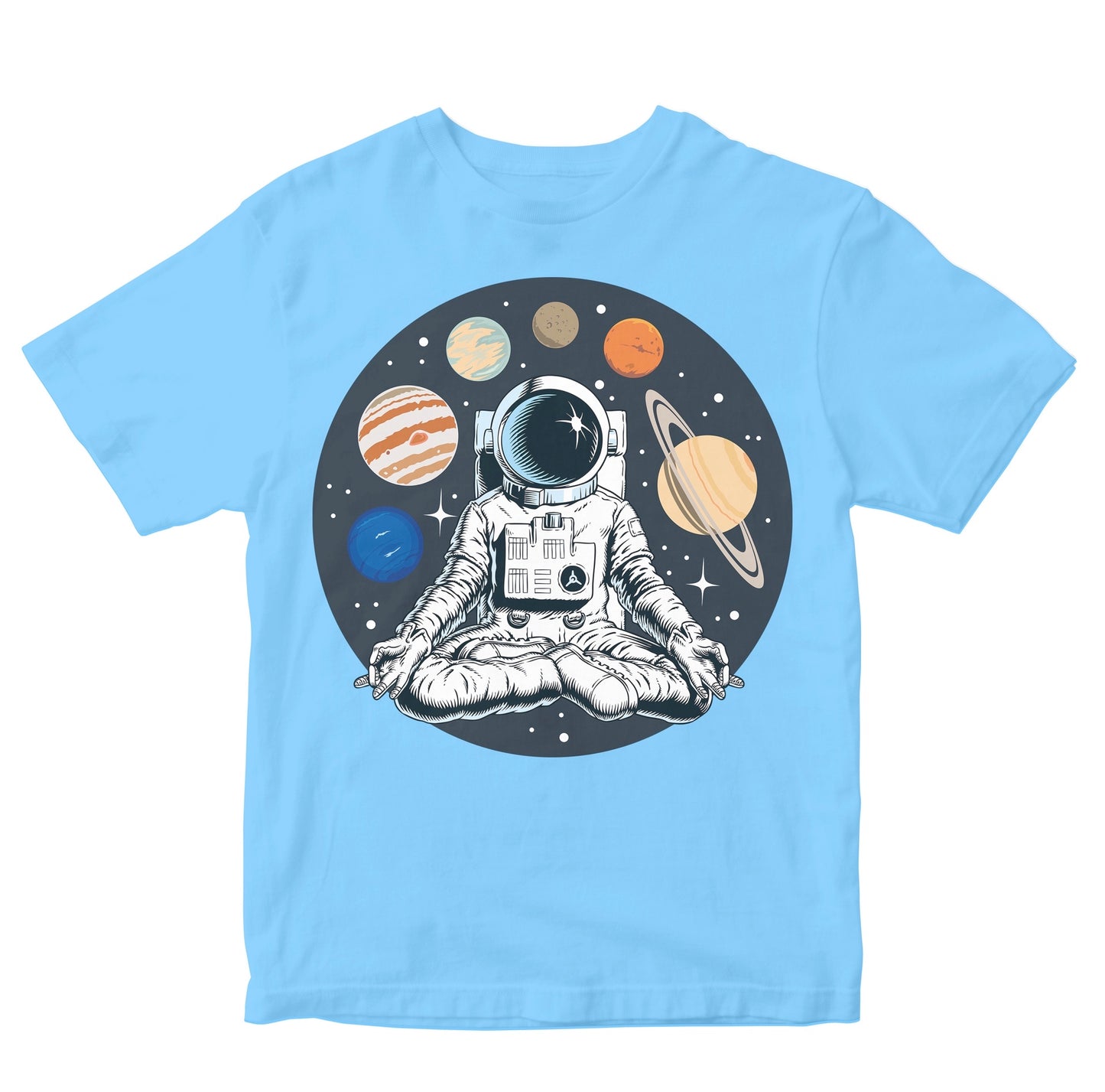 Astronaut Meditating - Planets Kids