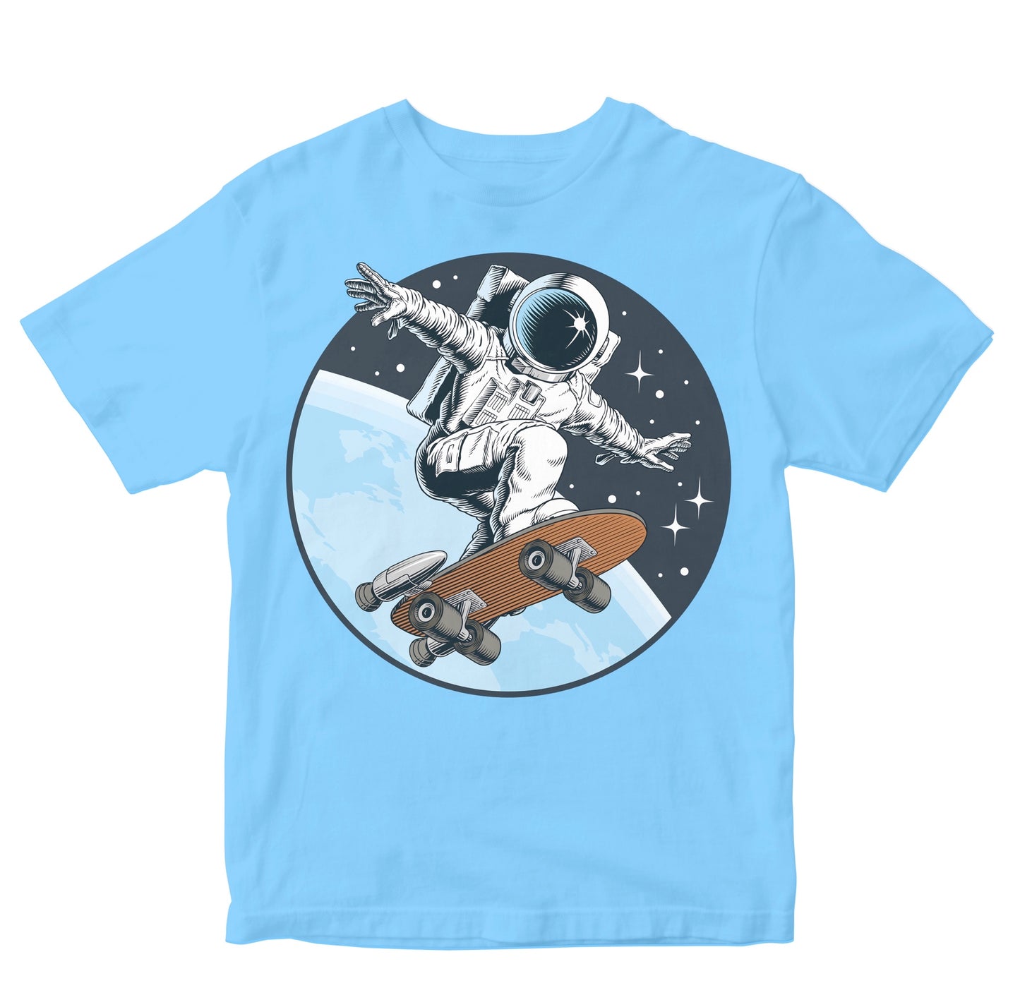 Awesome Astronaut Skateboarding In Space Toddler