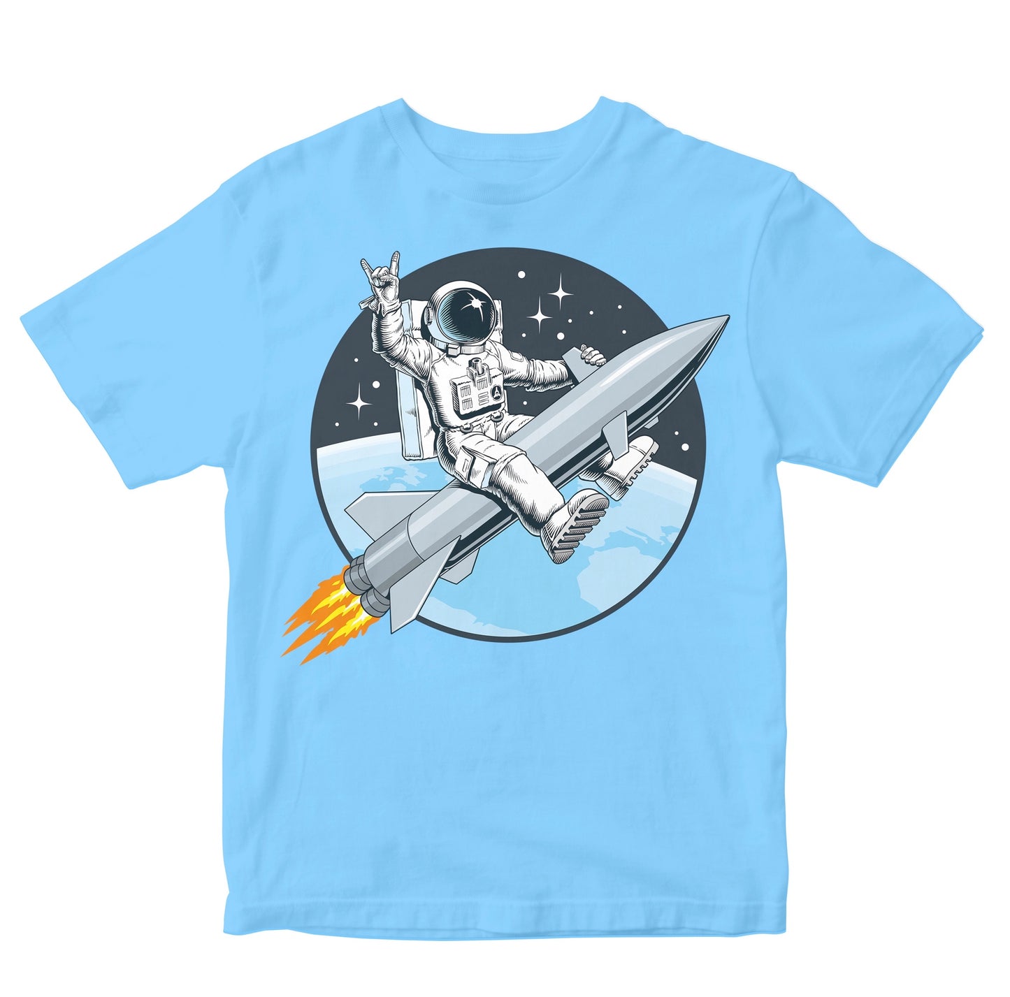 Astronaut Riding Missile Rocket In Space Toddler