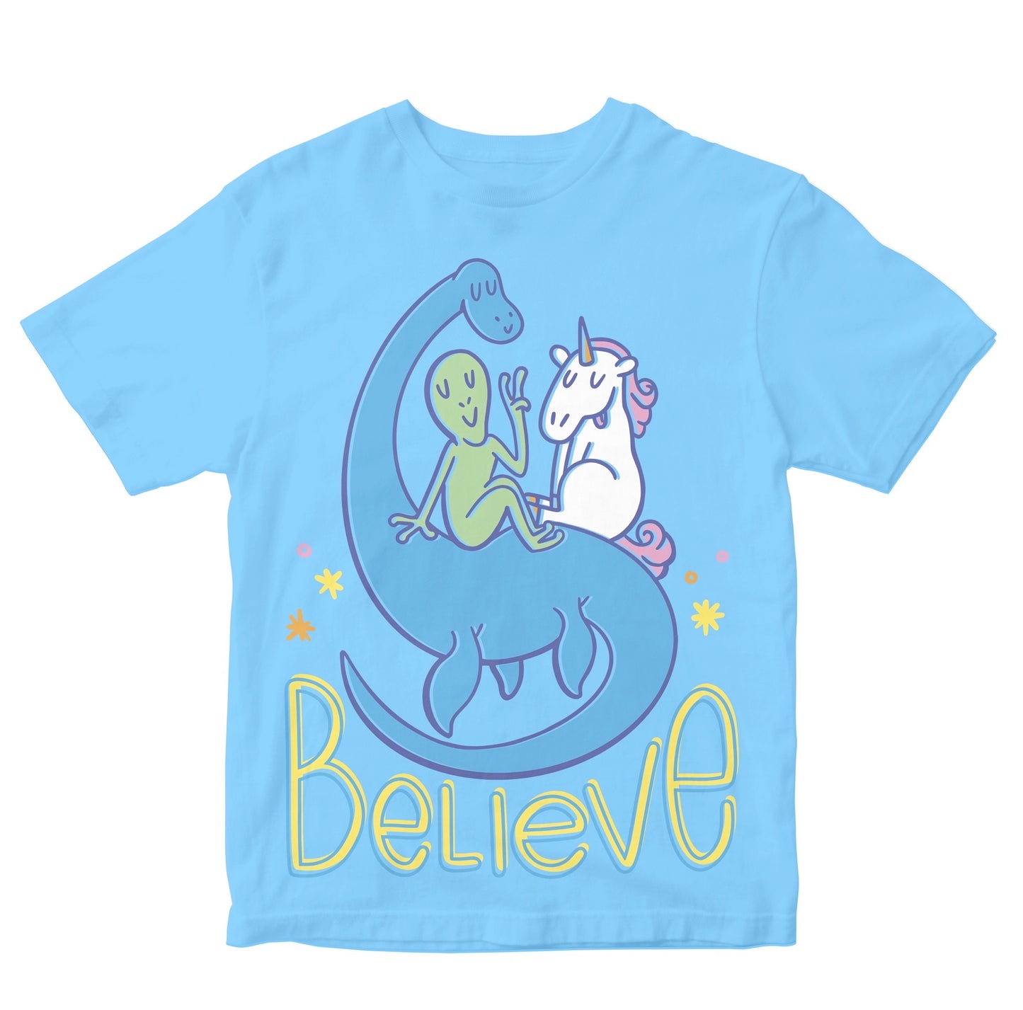 Believe - Alien, Unicorn And Nessie Kids