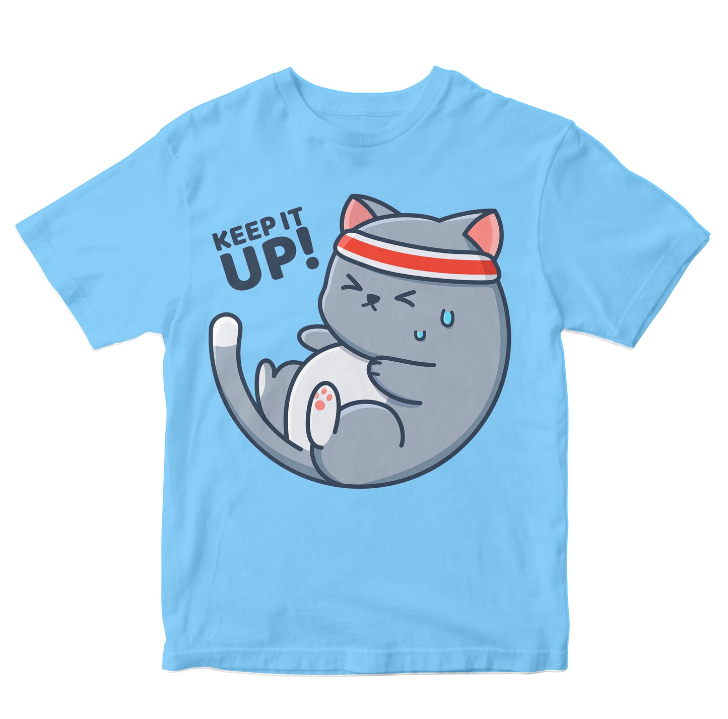 Cute Cat Exercising Toddler