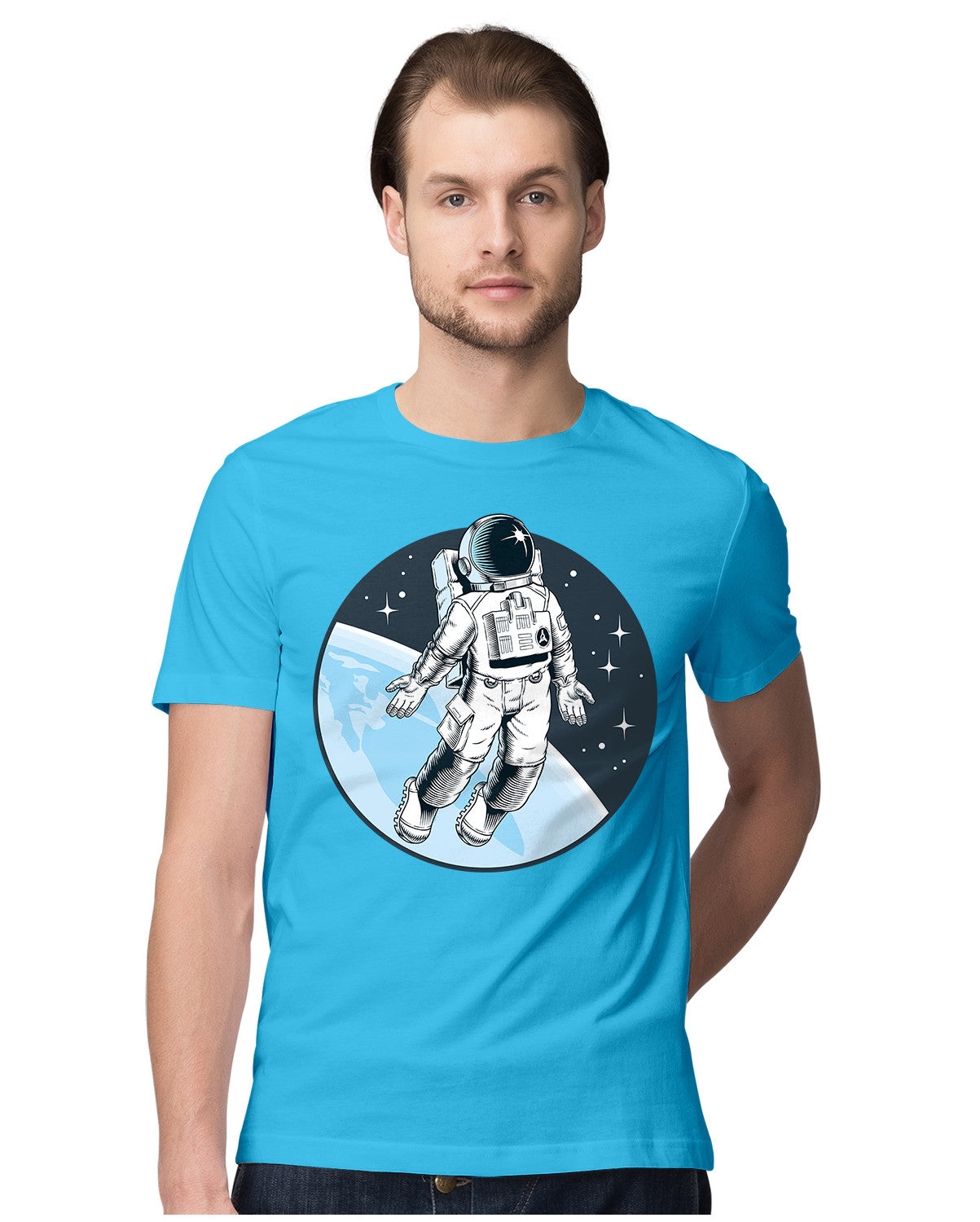 Astronaut Free Floating Through Space