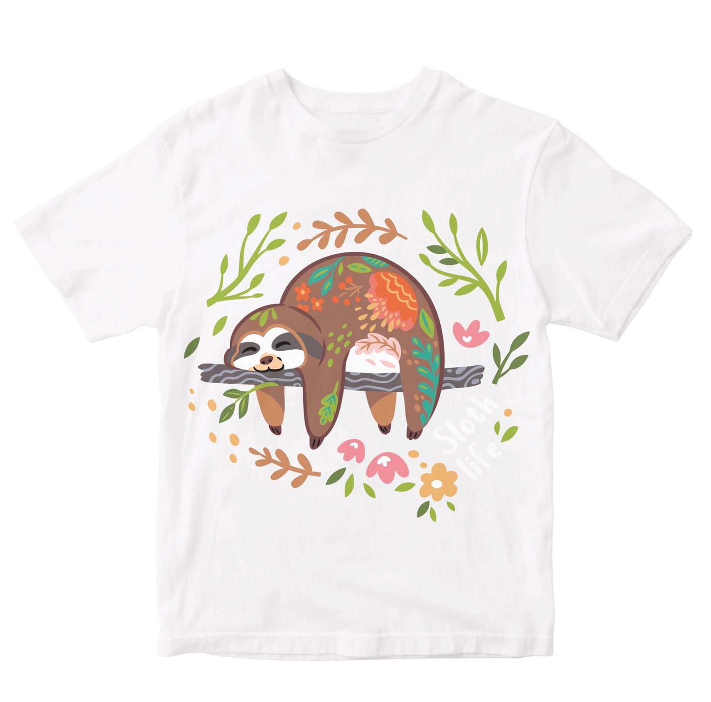 Colourful Boho Sloth Kids