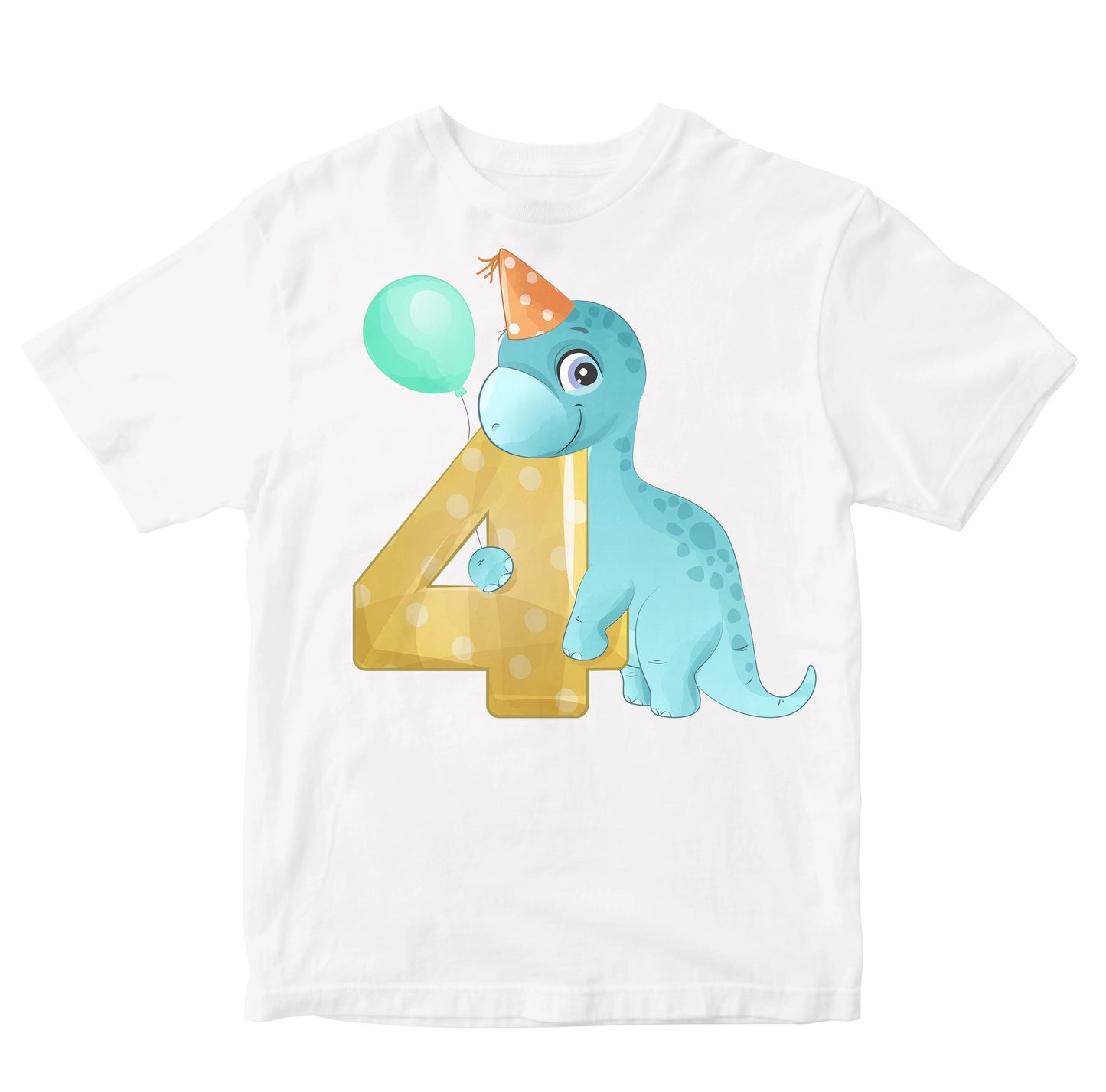 Four Year Old Apatosaurus - Birthday Dinosaur Kids
