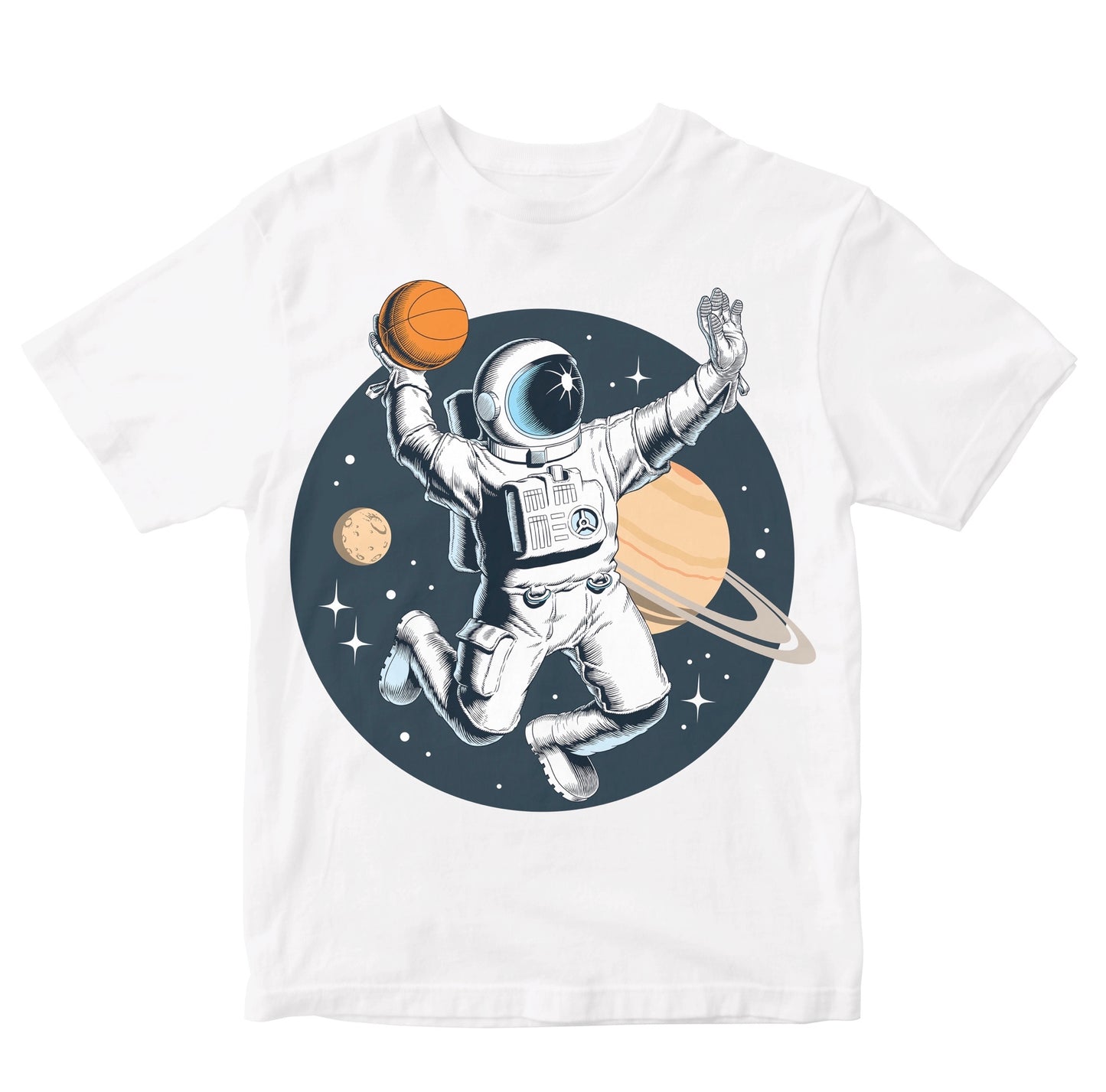 Astronaut Playing Basketball - Space Dunk Kids
