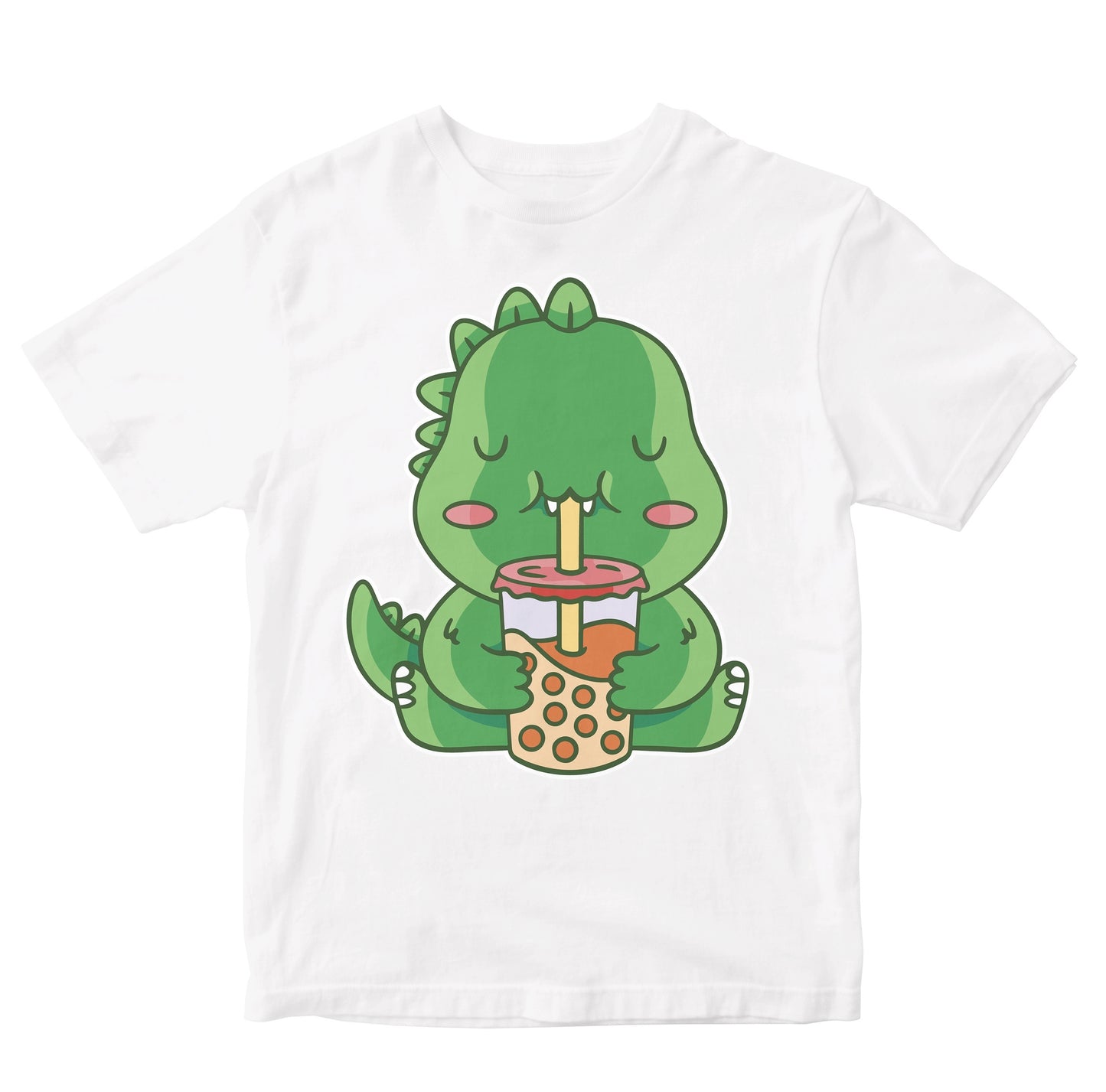 Baby Dinosaur Drinking Boba Tea Toddler