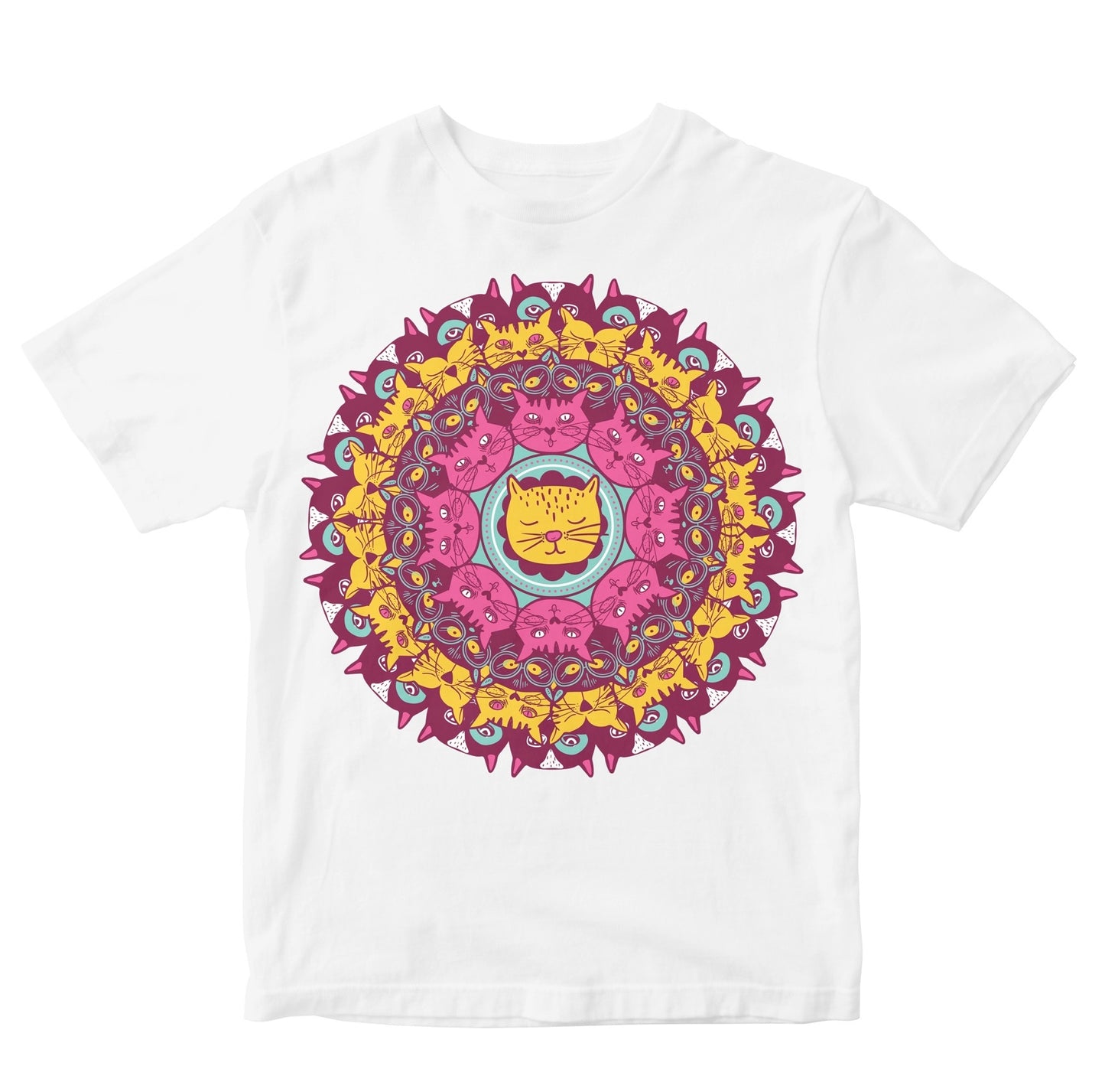 Cat Mandala Artwork Kids