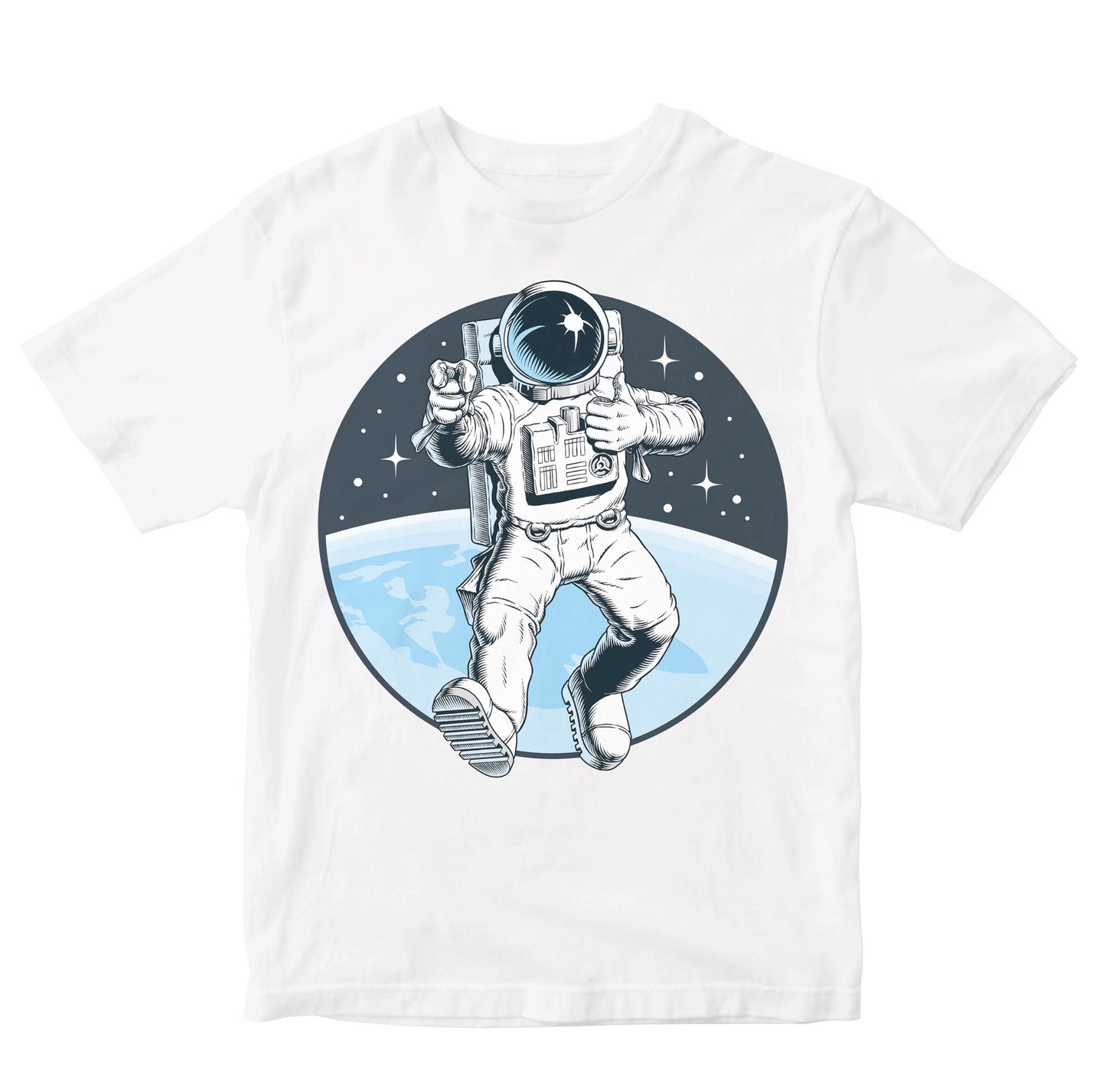 Cool Astronaut Thumbs Up & Pointing Gesture Toddler