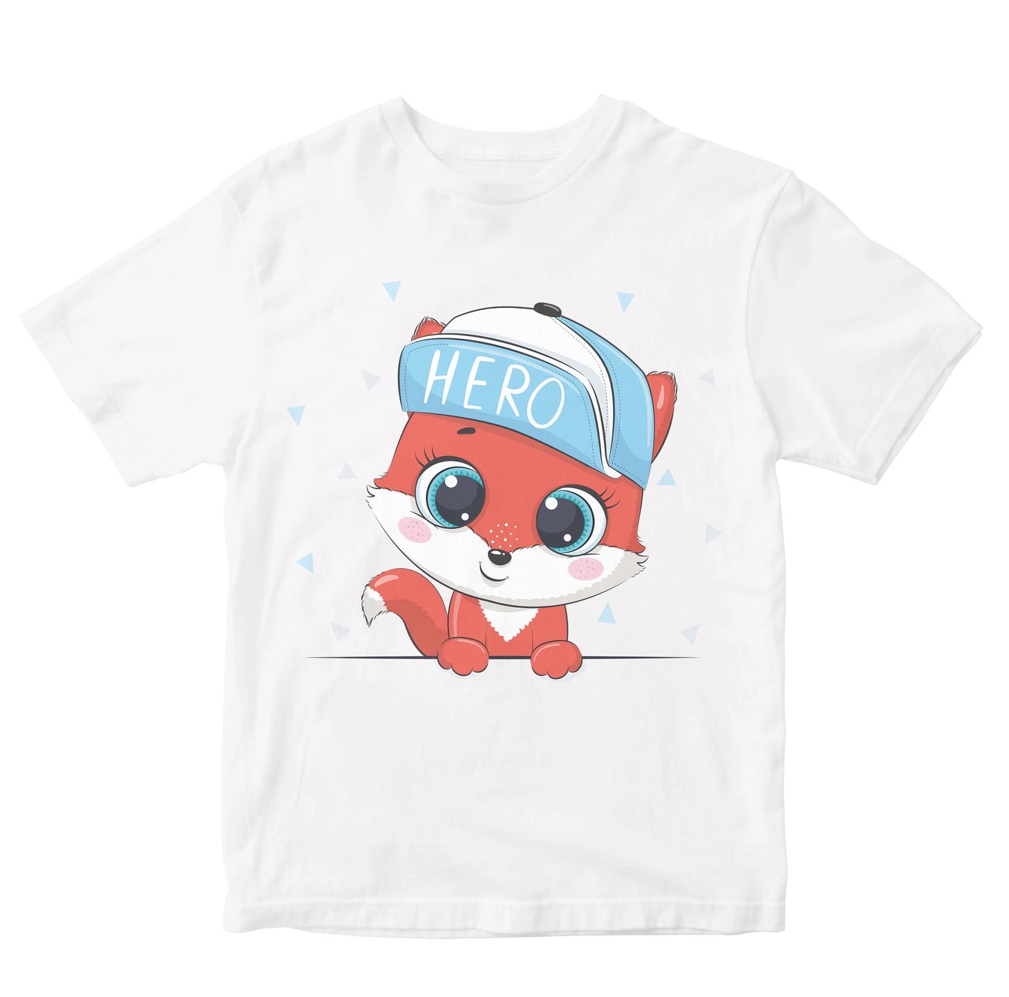 Animal Illustration With Cute Boy Fox In Cap Kids T-Shirts