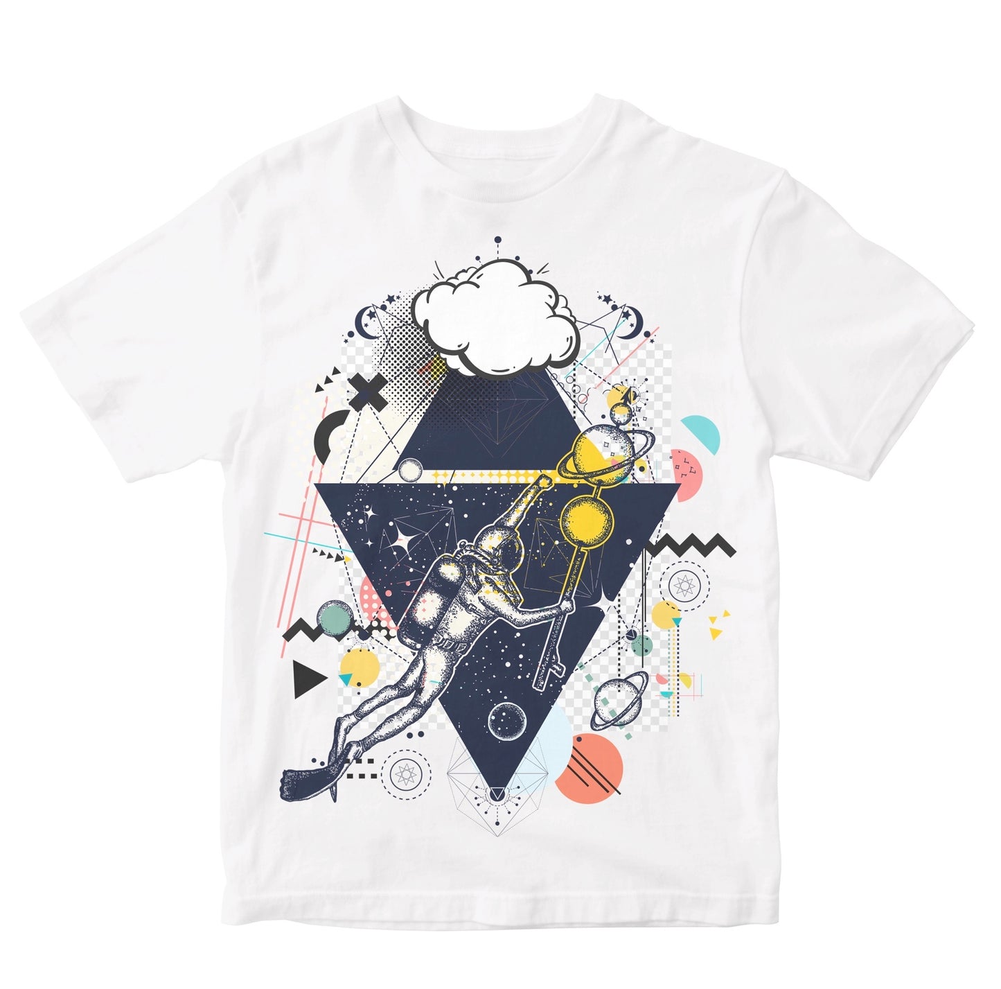 Astronaut Cut-Out Detailed Doodle Kids