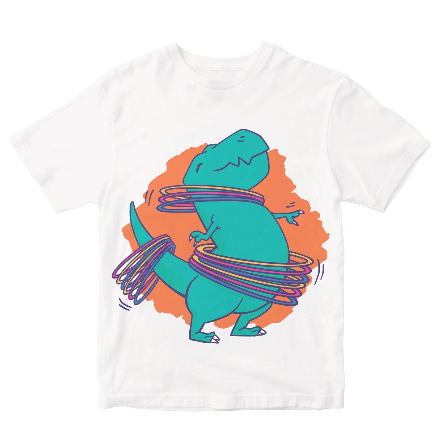T-Rex Hula Hooping Kids