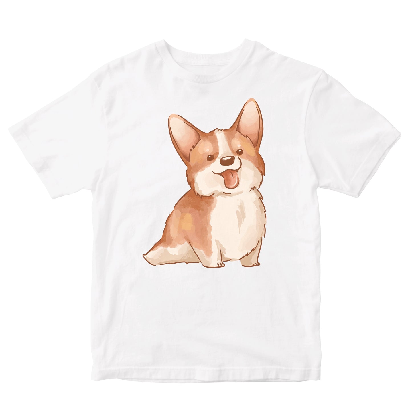 Cute Corgi In Watercolour - Hand Drawn Kids