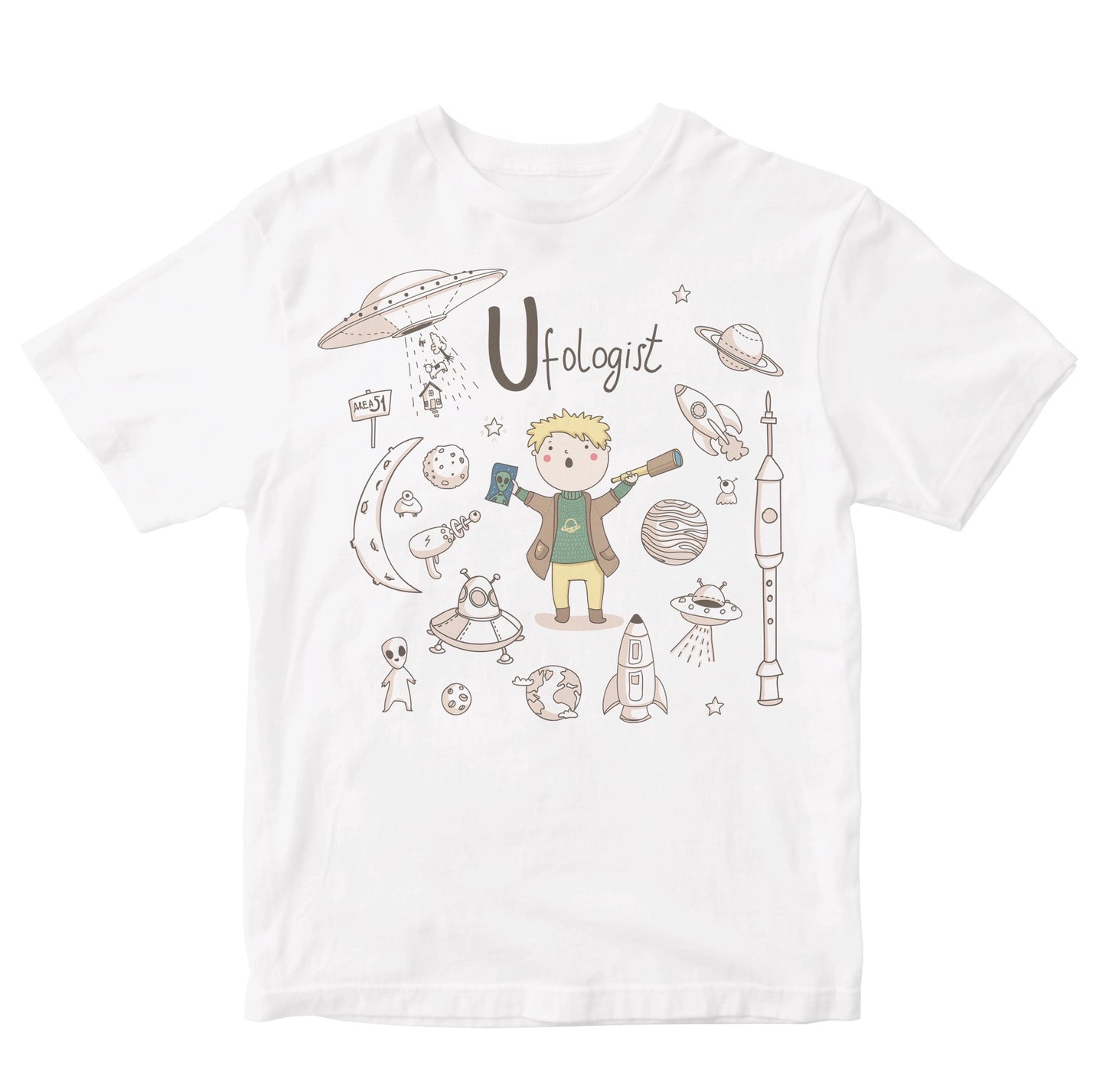 Ufologist - Alphabet Profession Kids