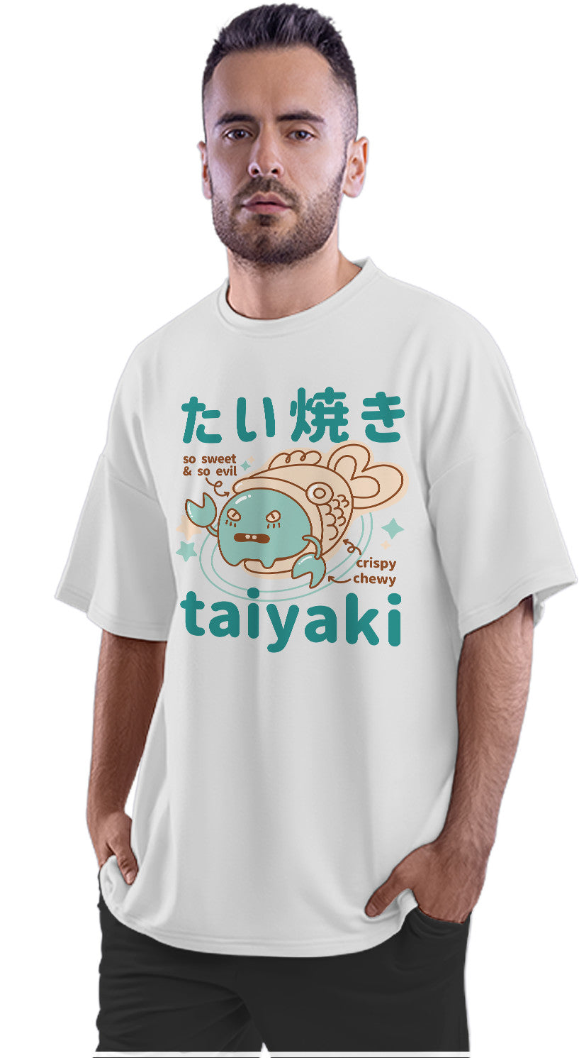 Cool Taiyaki Food Monster - Japanese Oversized Unisex T-shirt