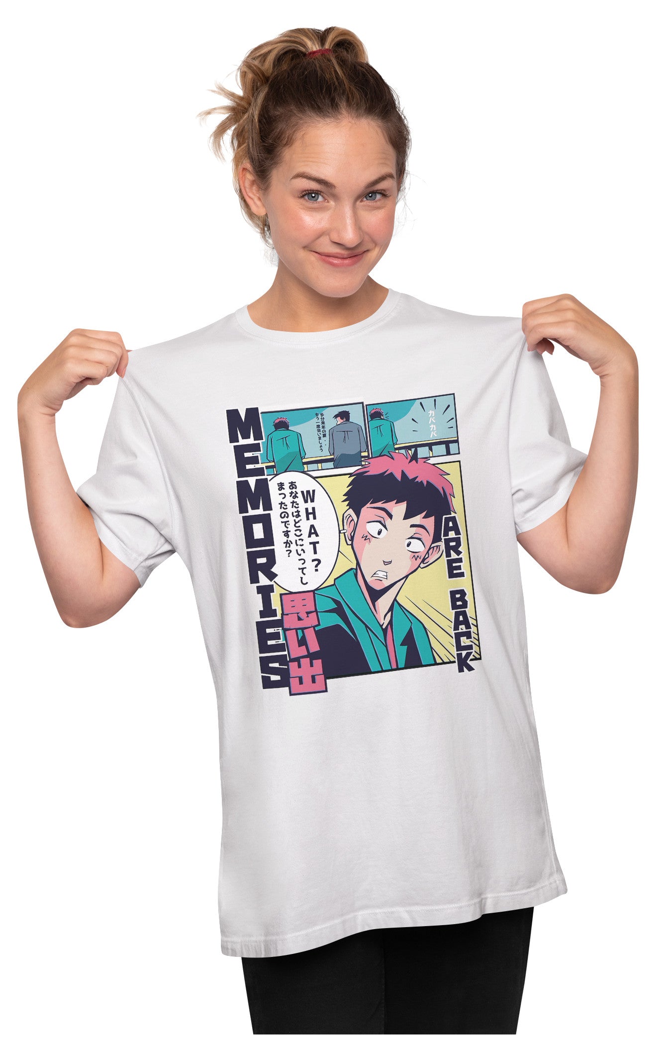 Memories Anime Manga Vaporwave Oversized Unisex T-shirt