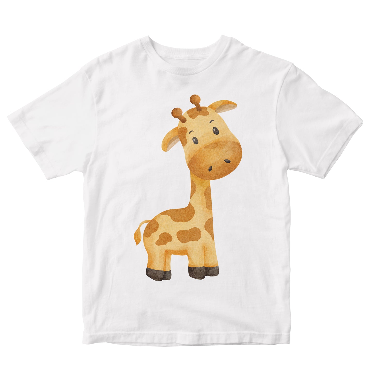 Cute Giraffe Watercolor Illustration Kids