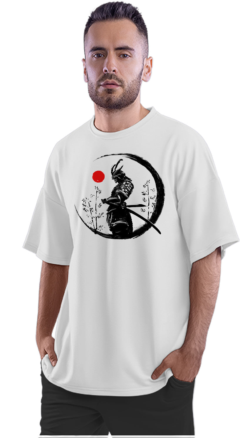 Legendary Dark Samurai Japanese Artwork Oversized Unisex T-shirt