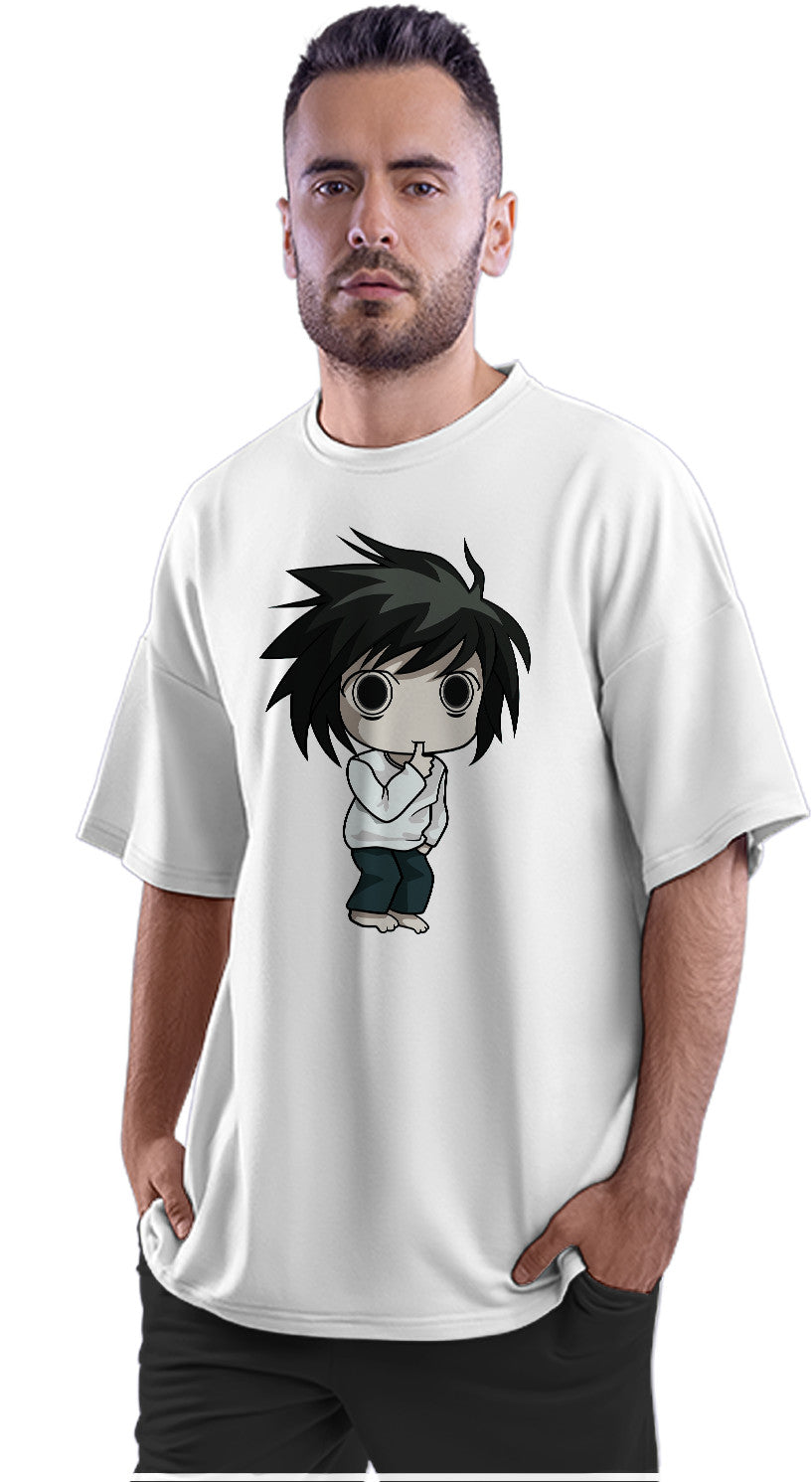 Death Note - L - Chibi Oversized Unisex T-shirt