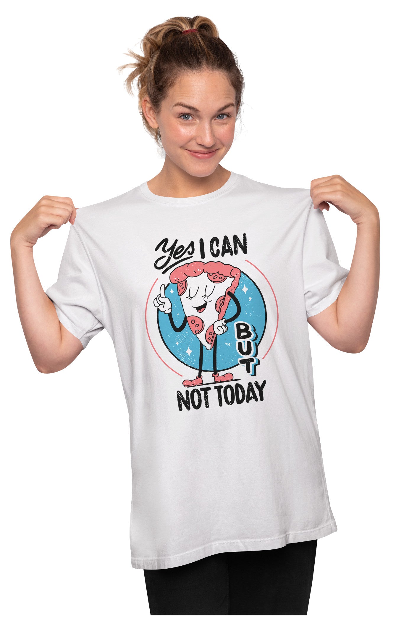 Not Today - Funny Pizza Oversized Unisex T-shirt