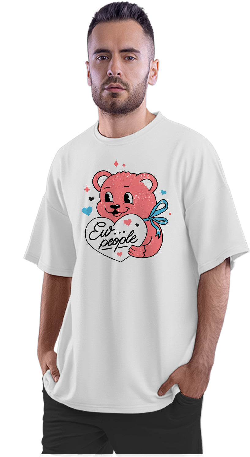 Ew People - Antisocial Bear Oversized Unisex T-shirt