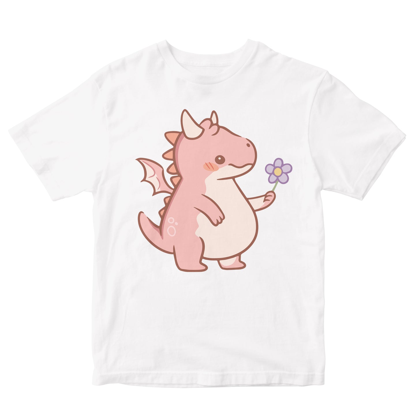 Cute Baby Dragon With Flower Toddler