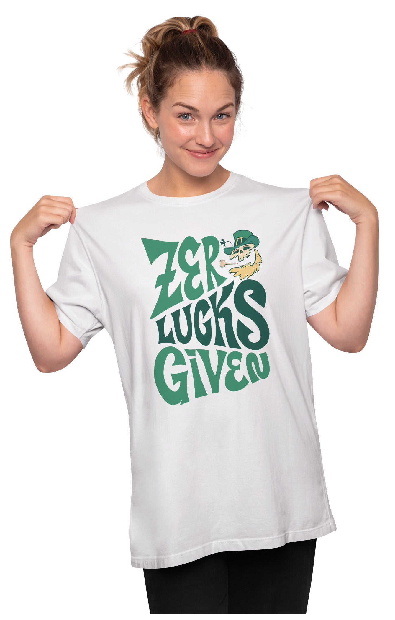 Zero Lucks Given - St. Patrick's Day Oversized Unisex T-shirt