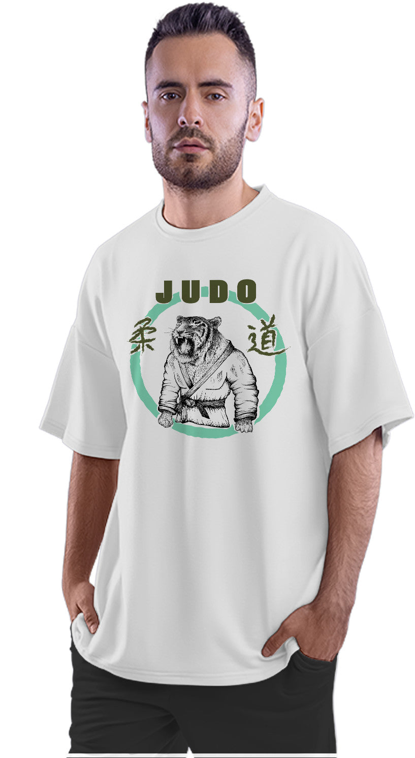 Judo Tiger Oversized Unisex T-shirt