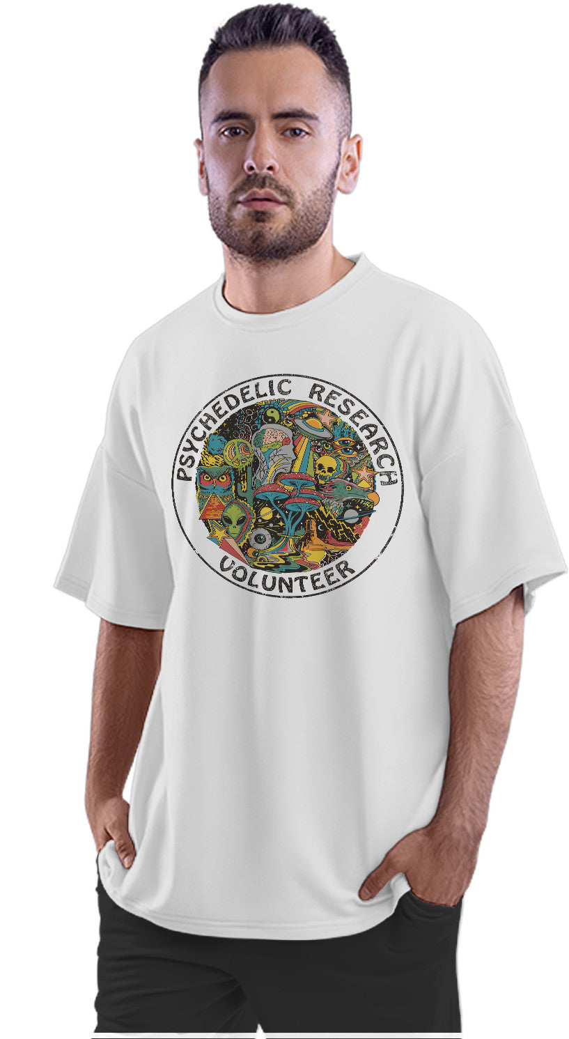 Psychedelic Research Volunteer Oversized Unisex T-shirt
