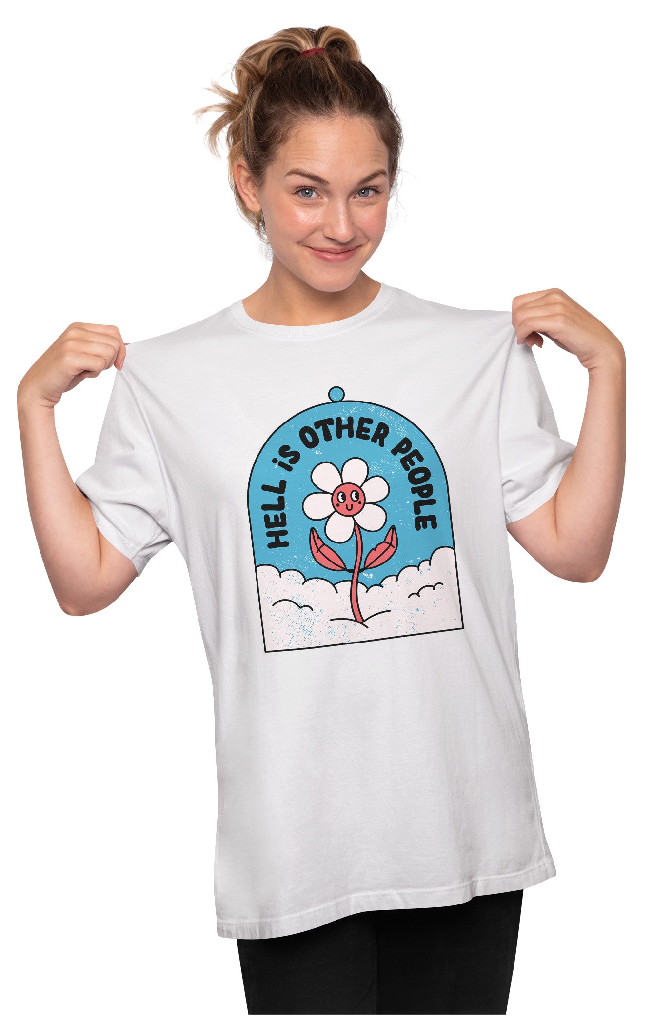 Antisocial Flower Oversized Unisex T-shirt