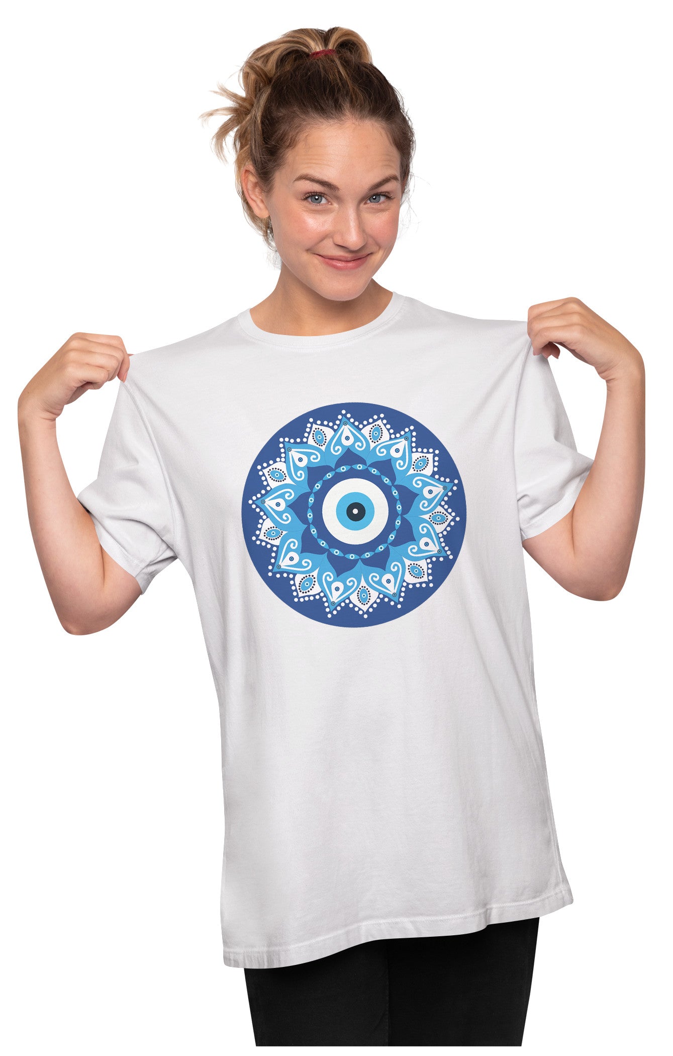Evil Eye Mandala Oversized Unisex T-shirt