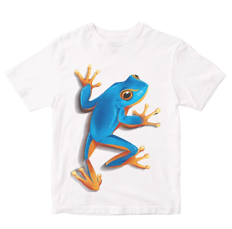 Realistic Blue Frog Pop Out Design Toddler