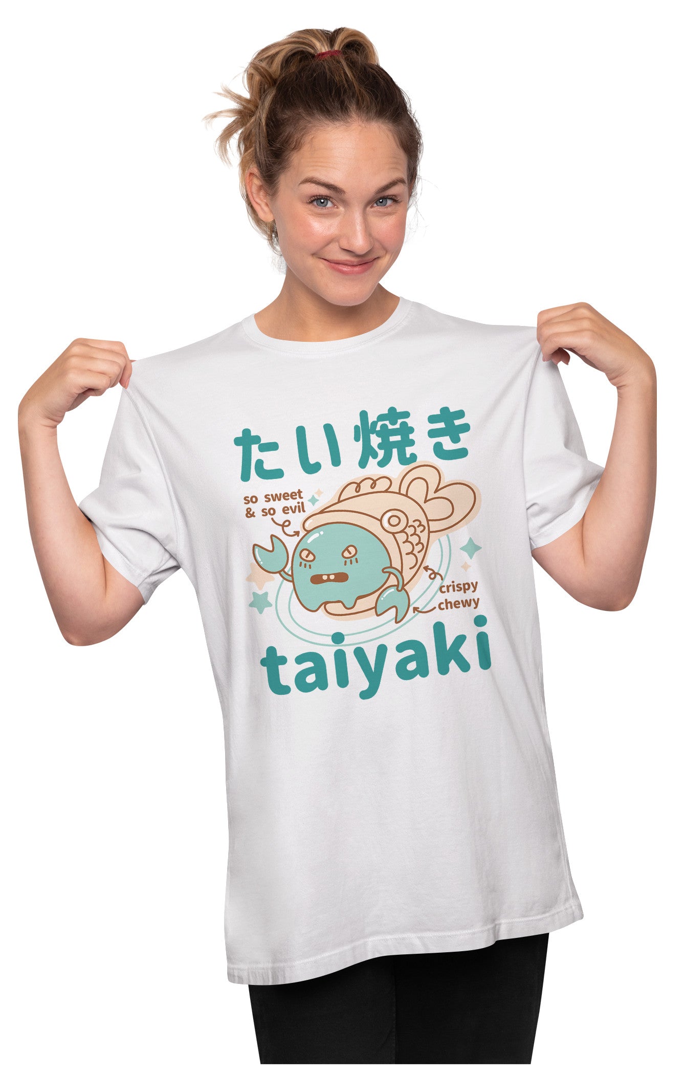 Cool Taiyaki Food Monster - Japanese Oversized Unisex T-shirt