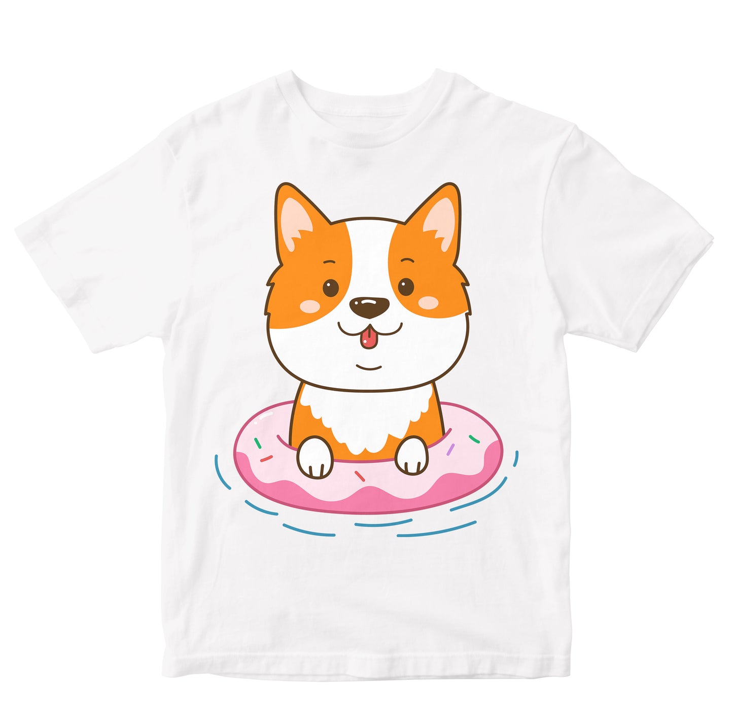 Cute Summer Corgi In Swimming Pool Toddler