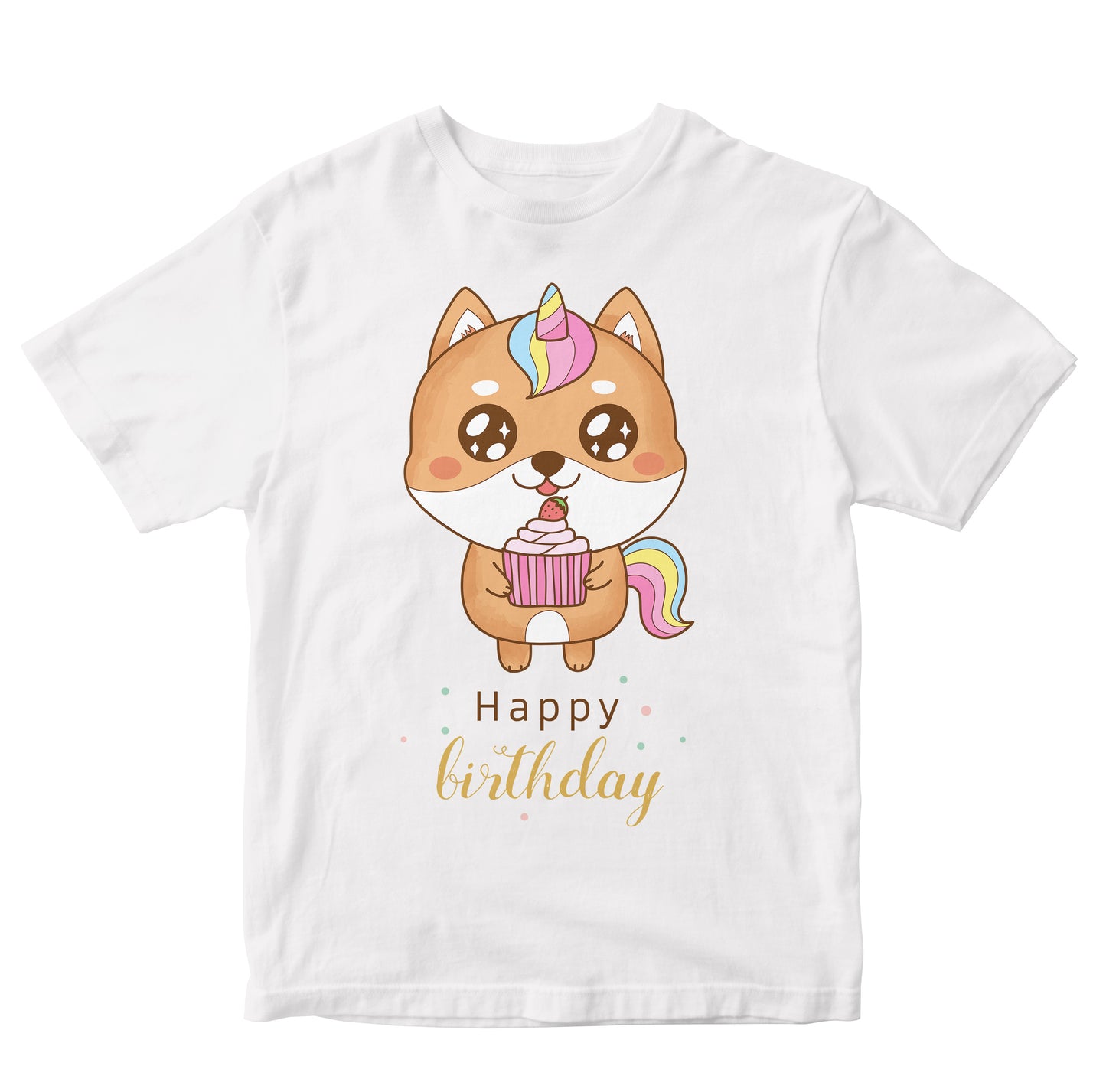 Happy Birthday Shiba Unicorn Toddler