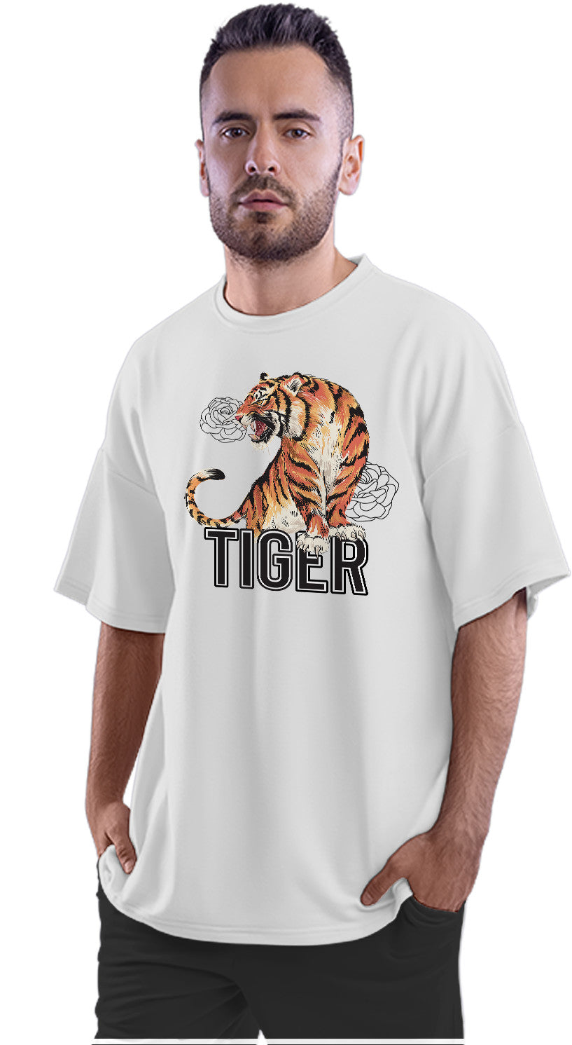 Tiger Artwork Oversized Unisex T-shirt