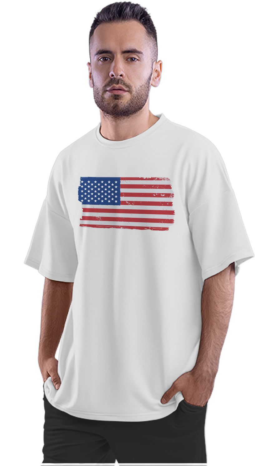 United States Of America - USA Flag Oversized Unisex T-shirt