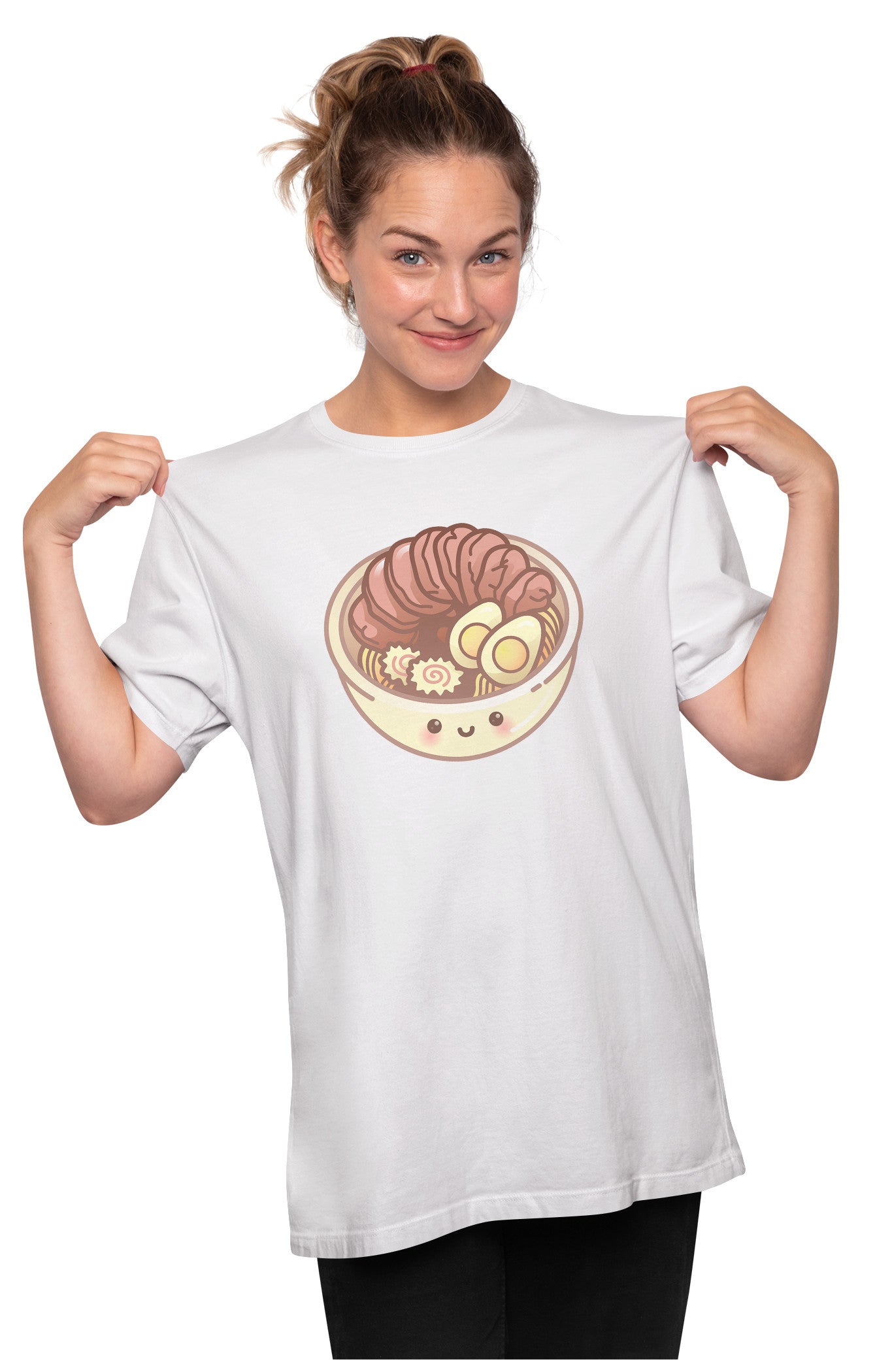 Kawaii Ramen Bowl Oversized Unisex T-shirt