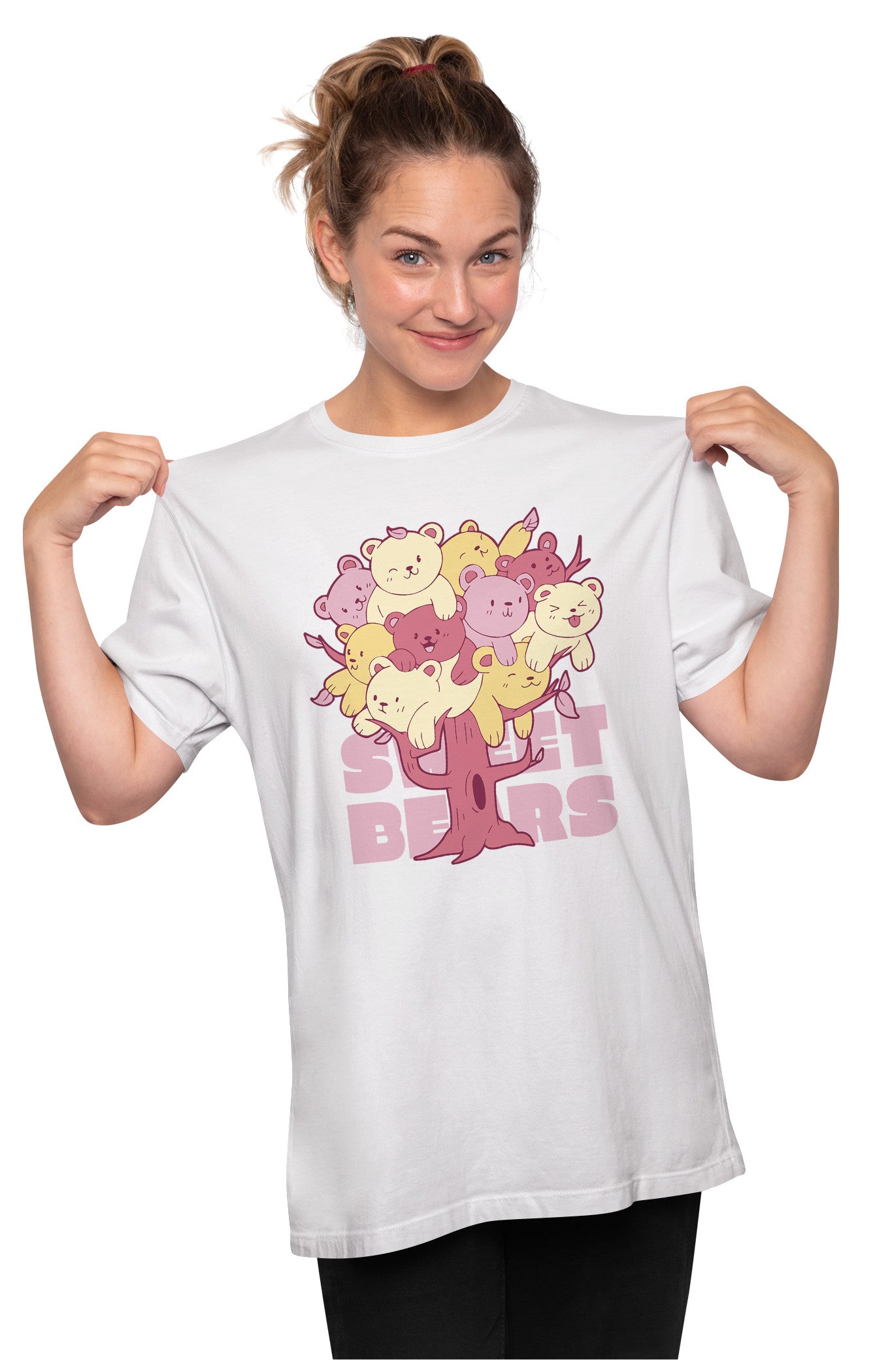 A Tree Of Sweet Teddy Bears Oversized Unisex T-shirt