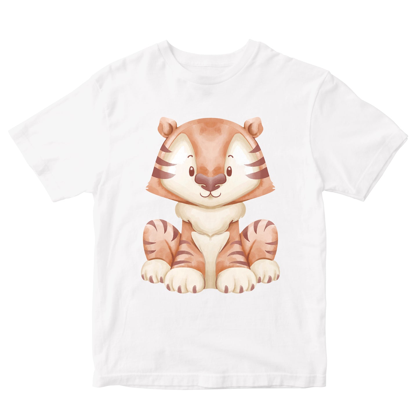 Baby Tiger In Watercolour Toddler