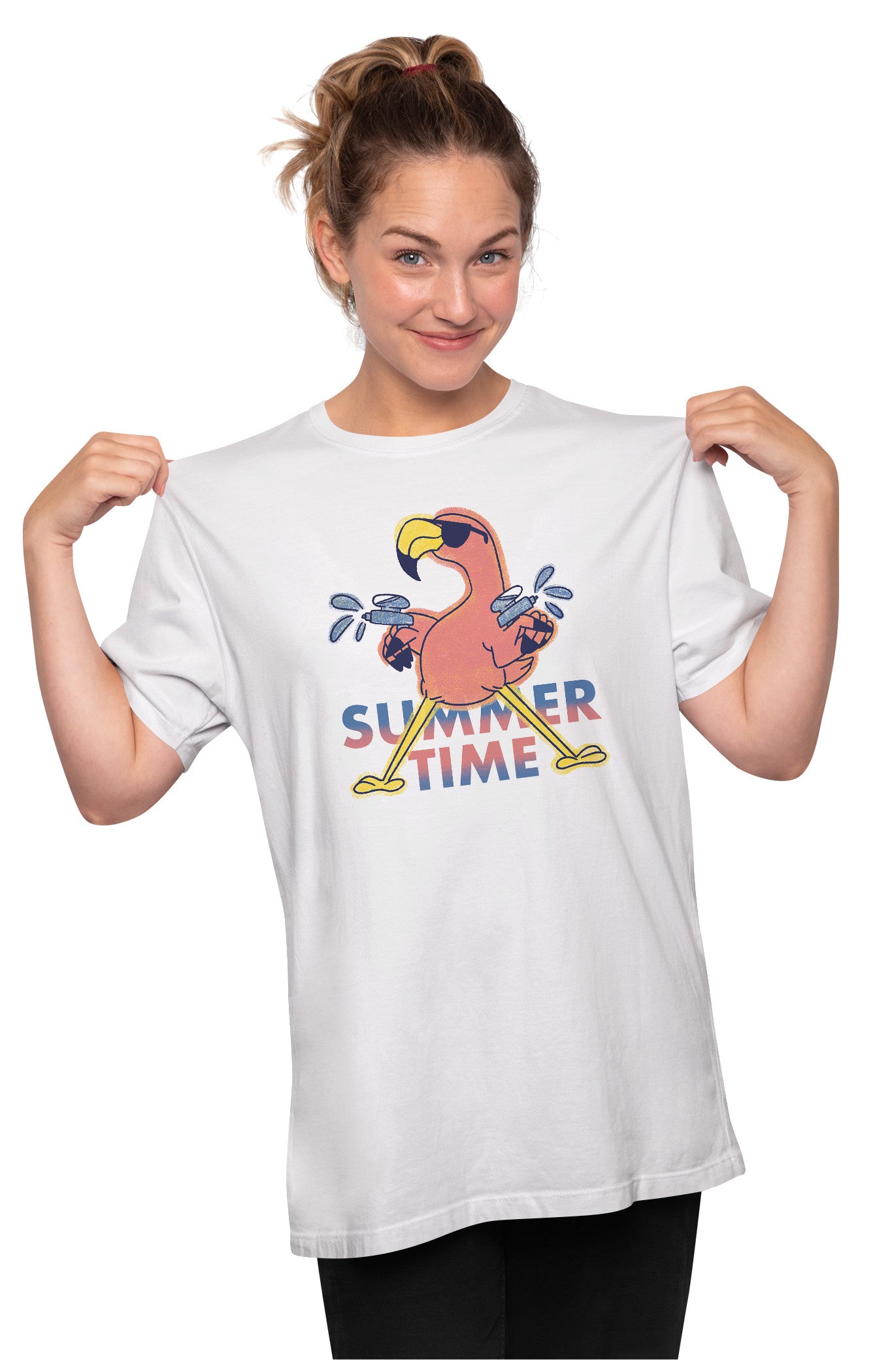 Summer Time Flamingo Oversized Unisex T-shirt
