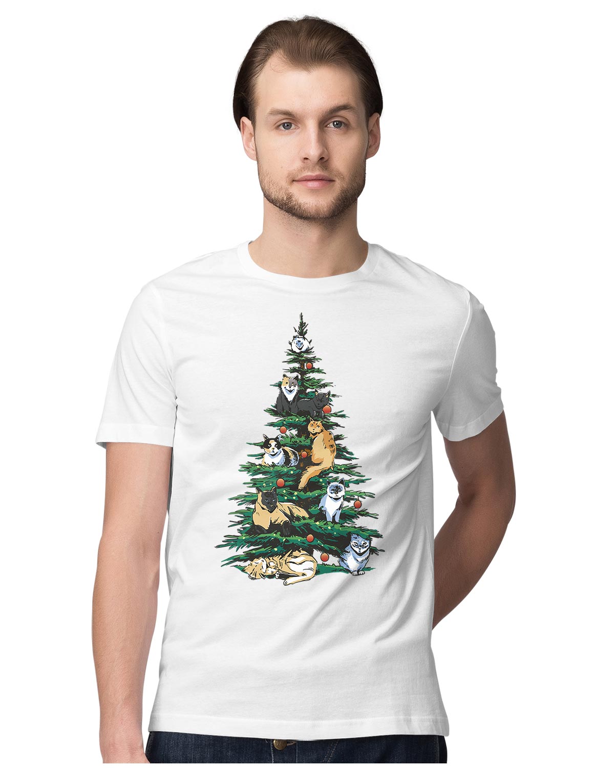 A Christmas Tree Of Cats