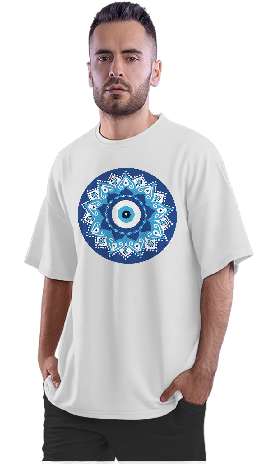 Evil Eye Mandala Oversized Unisex T-shirt