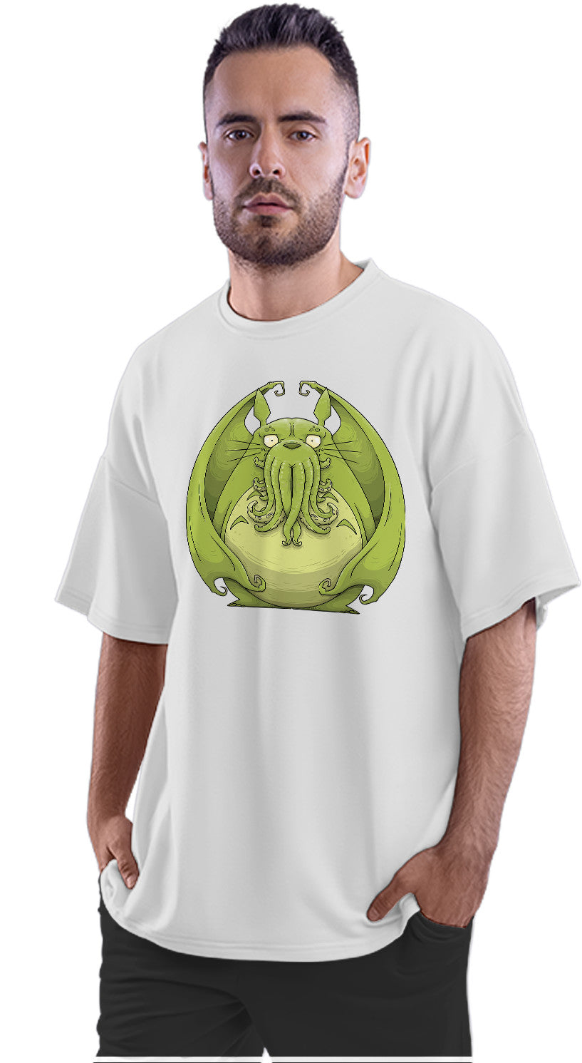 Totoro Cthulhu Crossover Oversized Unisex T-shirt