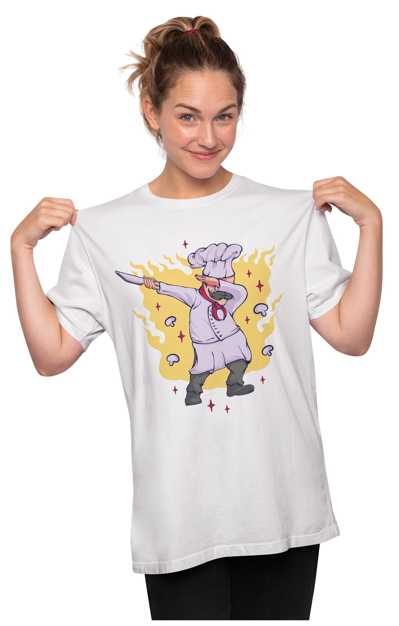 Dabbing Chef Oversized Unisex T-shirts