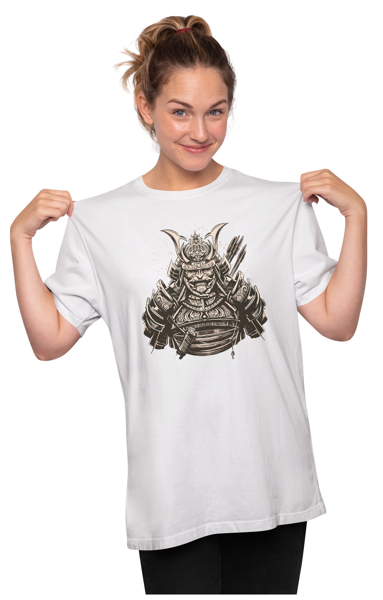 Ancient Samurai Warrior Artwork Oversized Unisex T-shirt