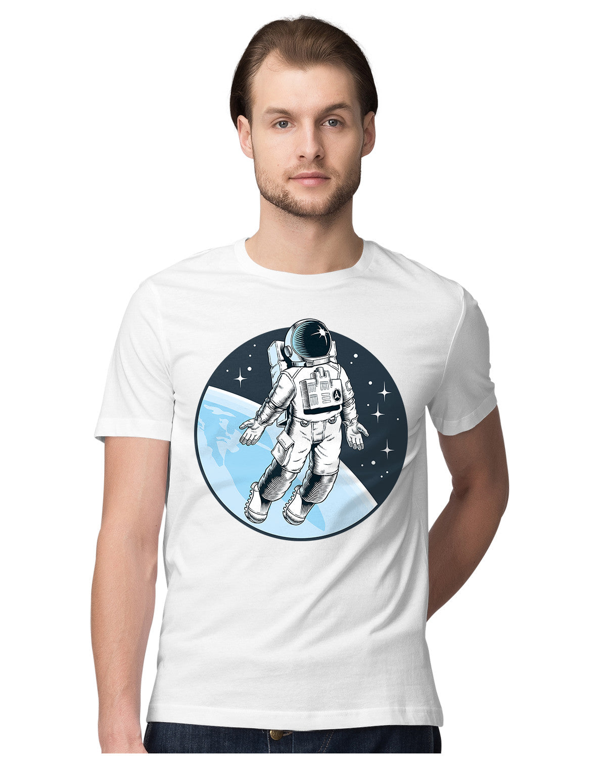 Astronaut Free Floating Through Space