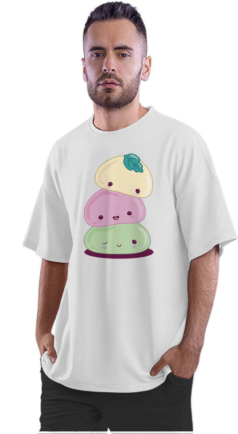 Kawaii Mochi - Japanese Rice Cake Oversized Unisex T-shirt