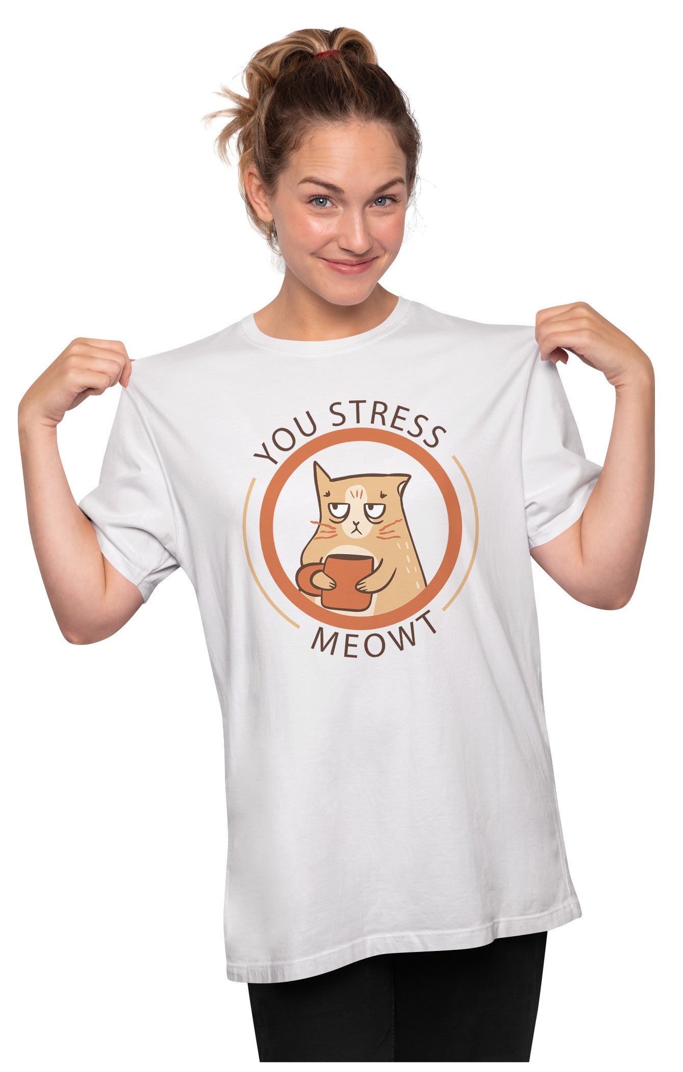 You Stress Meowt - Funny Cat Oversized Unisex T-shirt