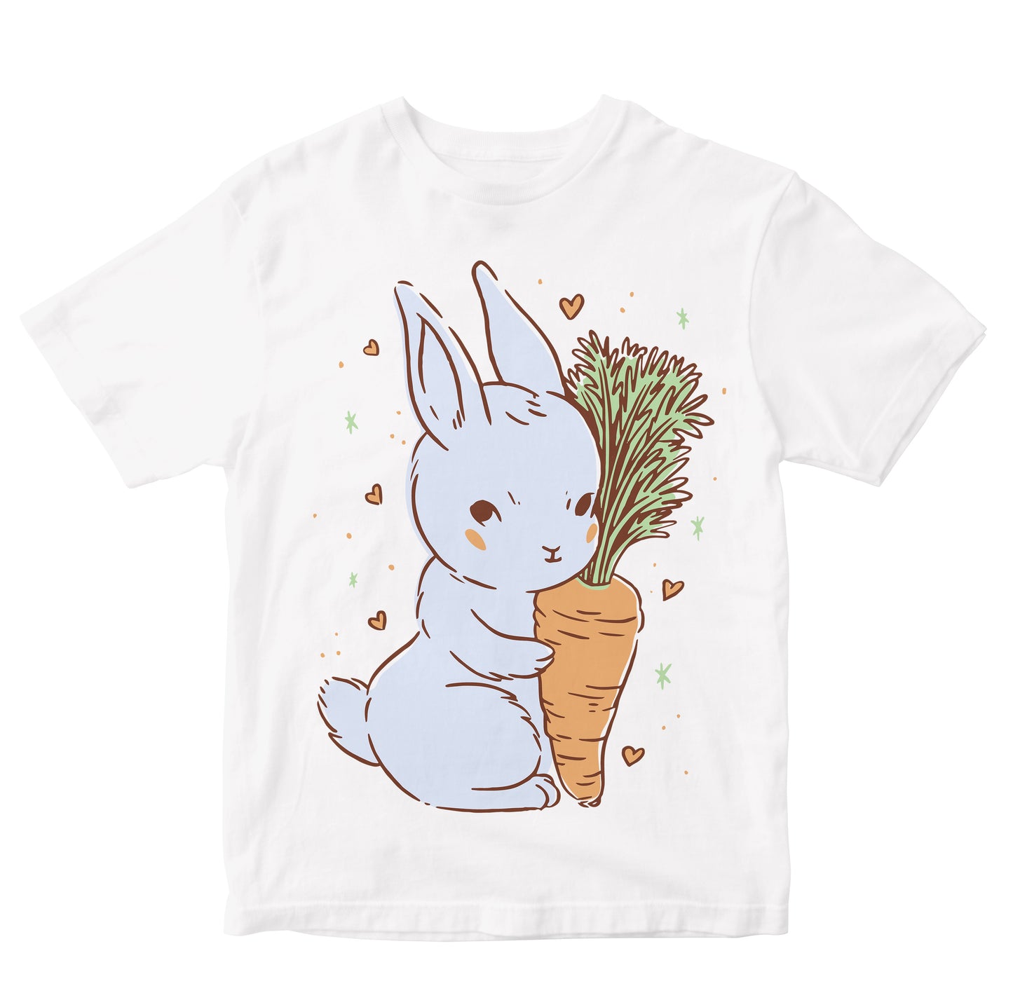 Cute Bunny Hugging Carrot Toddler
