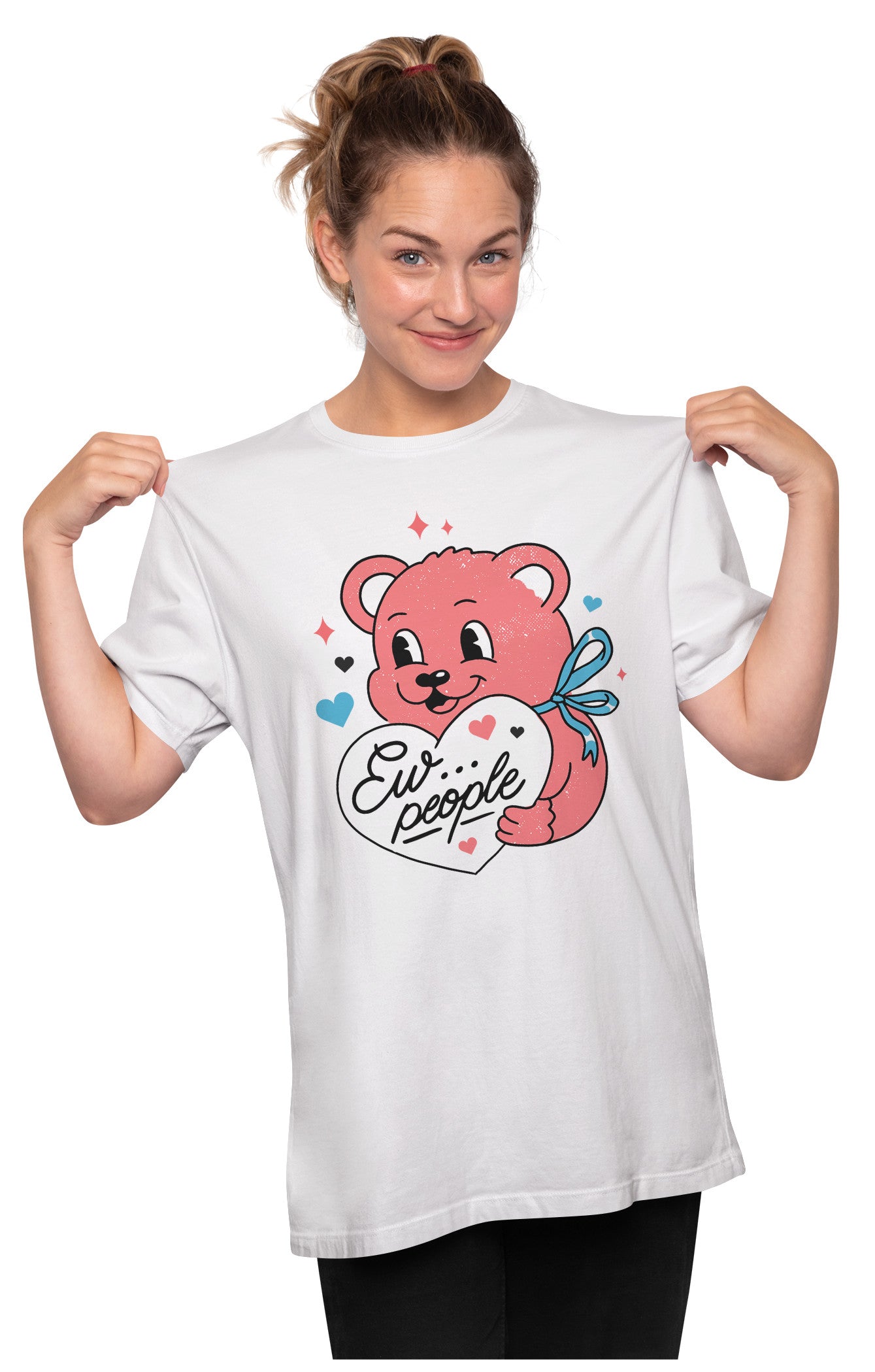 Ew People - Antisocial Bear Oversized Unisex T-shirt